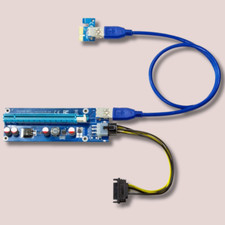 PCI-E 1x to 16x Powered USB3.0 GPU Riser Extender Adapter Card