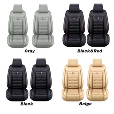 Auto Car Front Seat Cover Deluxe Leather Full Set 1 2-seats Protector Universal Auto Car Front Seat Cover Deluxe Leather Full Set 1 2-seats Protector Universal