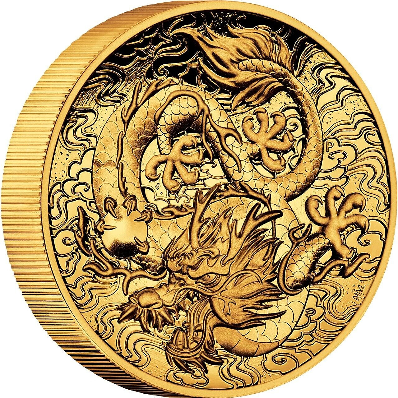 2021 Chinese Myths & Legends - Dragon 2oz Gold High Relief Coin