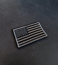 Amerika USA grau | Patch Klett Flausch Aufn&auml;her Moral Tactical Army