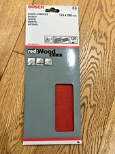 Image of Bosch 2608605367 pack (10) 115 x 280mm sanding sheets 120 Grit