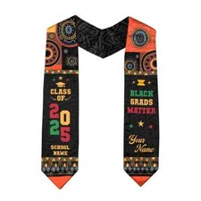 Custom African Graduation Sash, African Graduation Sash Grad Stole Class Of 2025