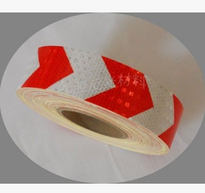 Red White Arrows Reflective Warning Conspicuity Tape Film Sticker 2/"*1m #B24-1