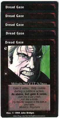 Dread Gaze x4 + 1 Jyhad V:TES VTES Vampire CCG