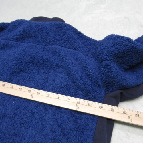 Marmot Fleece Mens Medium Blue Hiking Fuzzy Sherpa Full Zip Jacket Polartec - Picture 17 of 18