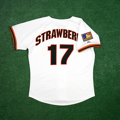Darryl Strawberry 1994 San Francisco Giants Cooperstown Men's Home White  Jersey