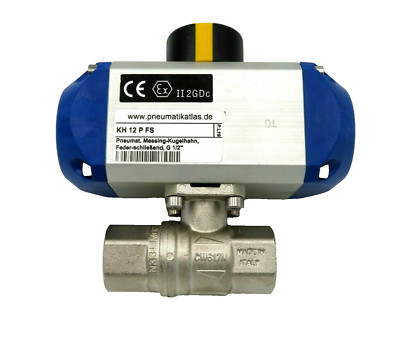 pneumatic. Brass Ball Valve G 1/2 Spring Closing KH12PFS DN15 BALL VALVE EX