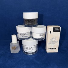 Kiara Sky Professional Nails Dip Dipping Powder Lot Of 4 Colors Plus +.