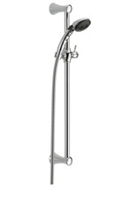 Delta Faucet 2-Spray Slide Bar Hand Held Shower with Hose, Chrome 57011, NEW