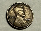 1911-D Lincoln wheat cent. Fine, surface roughness. #q1