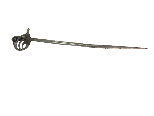 Vtg Mini Officer Saber Sword Letter Opener Desk Ornament Militaria Collectible