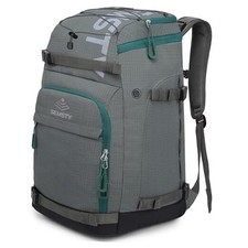 Ski Boot Bag/70L Waterproof Ski and Snowboard Boots Travel Backpack 55L Grey