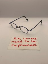 TO by Theo Omas Eyeglass Frames Blue Metal 752 Belgium