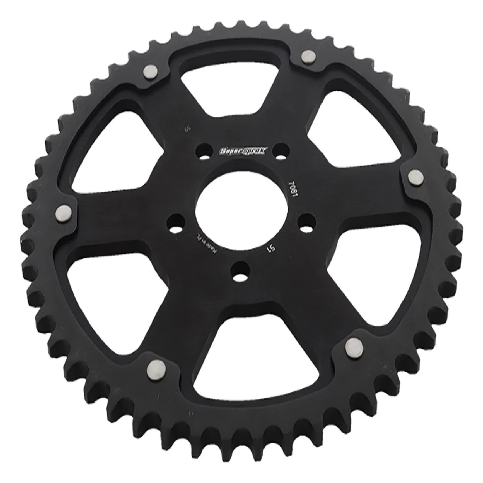Black Stealth sprocket For Harley 530 pitch 2.21 bore 5 bolts; RST-7081-51-BLK - Image 3 of 4