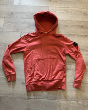 Stone Island Men's Red pullover Hoodie Size L
