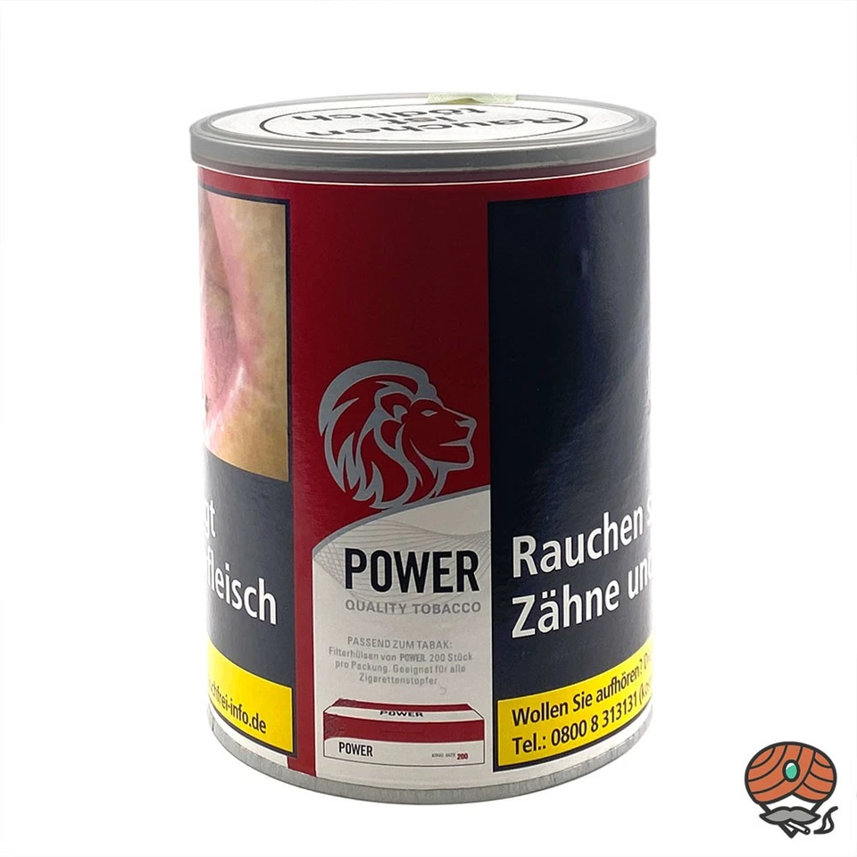 Power Quality Tobacco Feinschnitt-Tabak Dose 3x 150g West Red Hülsen Feuerzeuge - Bild 2 von 4