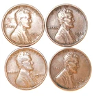 (4) Extra Fine Lincoln Cents - 1927D 1928D 1928P 1930D - #2180E FREE SHIPPING