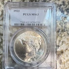 1923 Peace Silver Dollar $1 PCGS MS63 Philadelphia Mint Cert 14206530