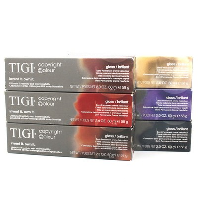 TIGI Copyright Colour Gloss Demi Permanent Creme Haircolor 2 oz