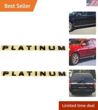 2pc Set Expedition Platinum Door Rear Emblem 3d Badge Nameplate Logo Letter D...