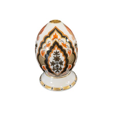 Royal Crown Derby World of Eggs & Stand - Indien
