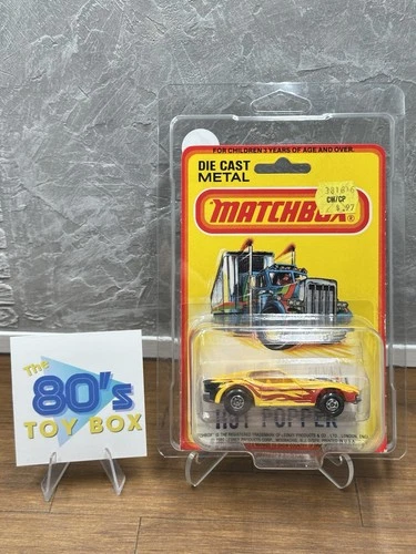 1980 Vintage Matchbox Lesney Hot Popper Carded Die Cast Metal