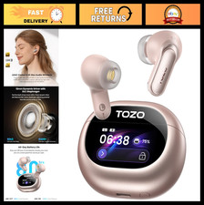 Active Noise Cancelling Wireless Earbuds, Hi-Res Audio, 80H Playtime, IPX8 Water