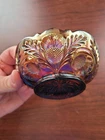 Nice Purple Cambridge Carnival Glass Inverted Thistle Pattern Sauce Bowl