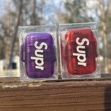 Supreme SS26 Windmill Zag Lighter Purple Red Waterproof, Wind resistant Japan