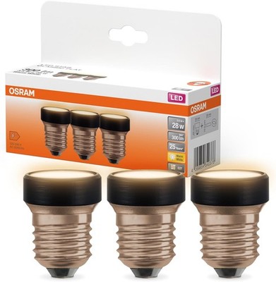 OSRAM LED Flat E27 3er Pack 3,5W ersetzt 28W warmweiß 2700K matt nicht dimmbar