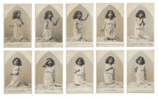 Prayer Lesson 10 Photo Cards (Lot) c1910 / Religion