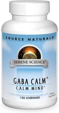 Source Naturals Serene Science, GABA Calm Quick 120 120 Count (Pack of 1)