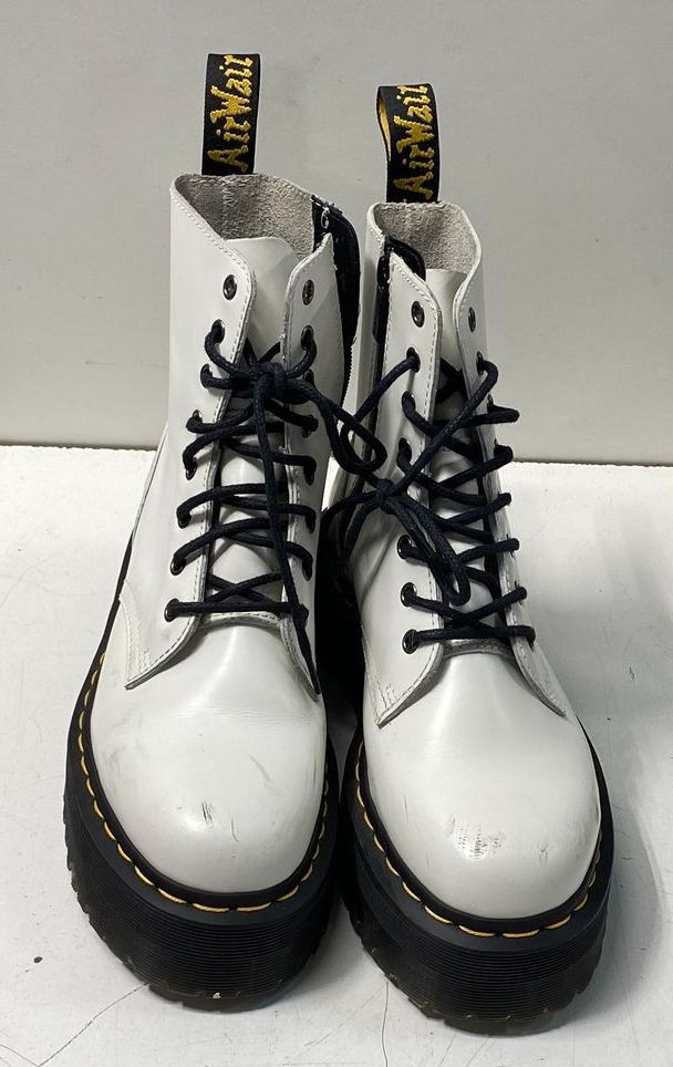 Dr. Martens White Solid Combat Boot Boot Women 8 - image 2