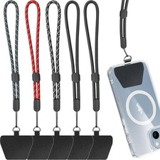 Cell Phone Lanyard, 5 Pack Adjustable Wrist Strap with 5 Mix Color