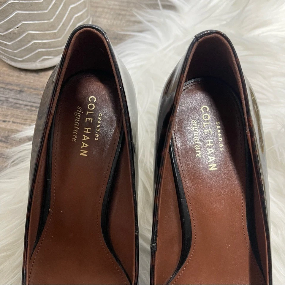 Cole Haan Patient Leopard Point Toe Heels - Image 3 of 4