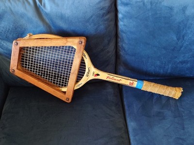 Wilson Jack Kramer Valiant Vintage Holz Tennisschläger Racket mit Rahmenpresse