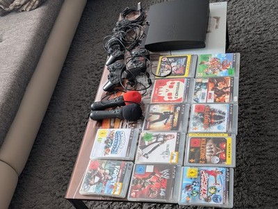 PS3 Slim 120 GB mit 13 Spielen  & Zubehörpaket