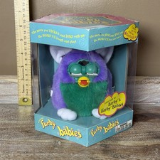 1999 Furby Babies "Very Purple" Purple Green Furby Baby - New in Box Sealed