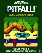 David Crane Autographed Pitfall Video Game 8x10