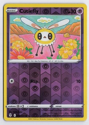 Cutiefly - SWSH07 #078/203 SWSH07: Evolving Skies Reverse Holofoil LP