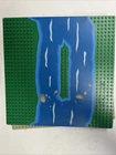LEGO 309p02 Base Plate 6552 Rocky River Island 32x32 Green Blue Water Excel Cond