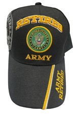 US Army Officially Licensed Retired Baseball Cap in Black One Size,