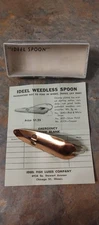 Vint. IDEEL Weedless Spoon, Copper, #3CCF, Spring Loaded Mechanical Hook. Rare