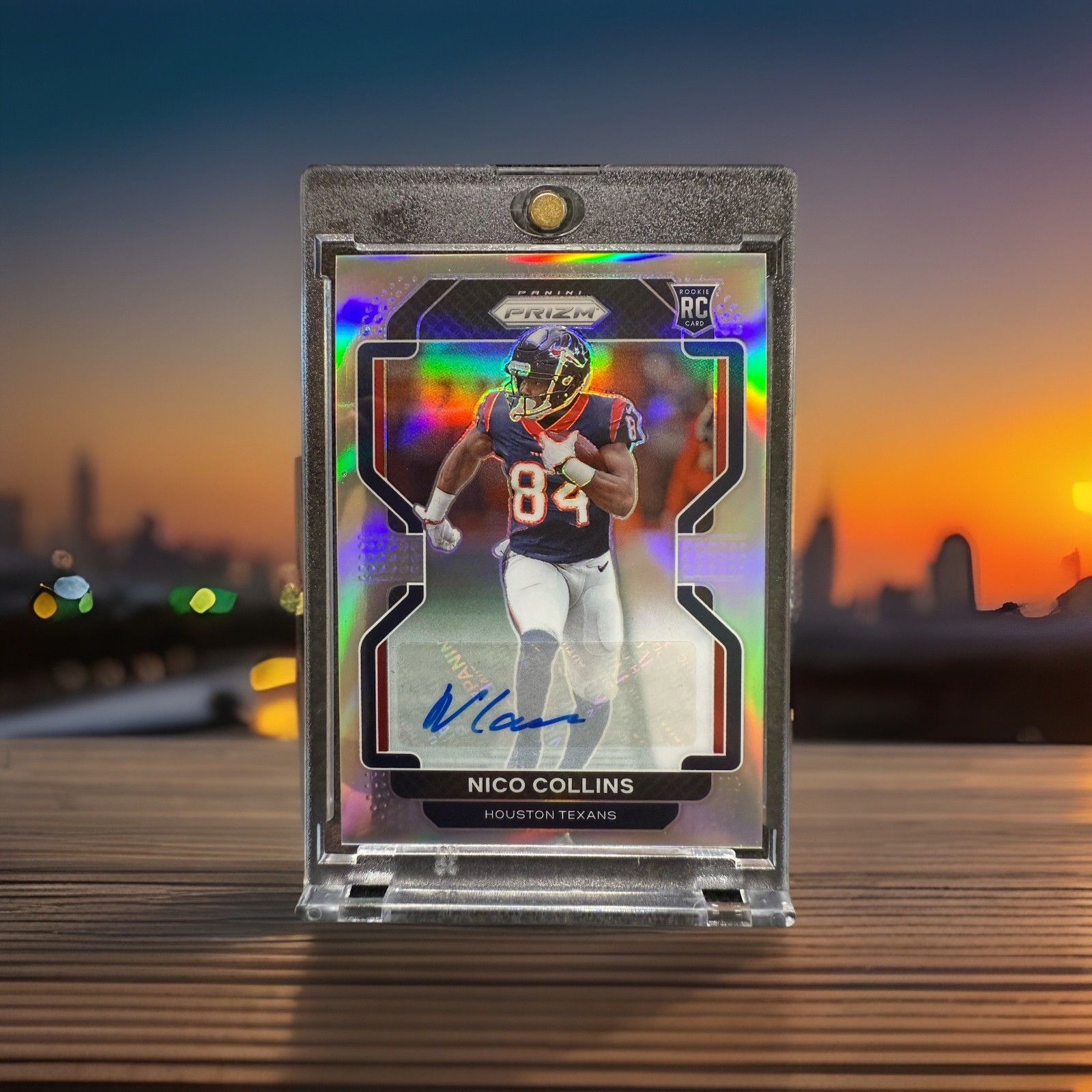 2021 Panini Prizm Nico Collins Silver Prizm Rookie RC Auto Autograph #360