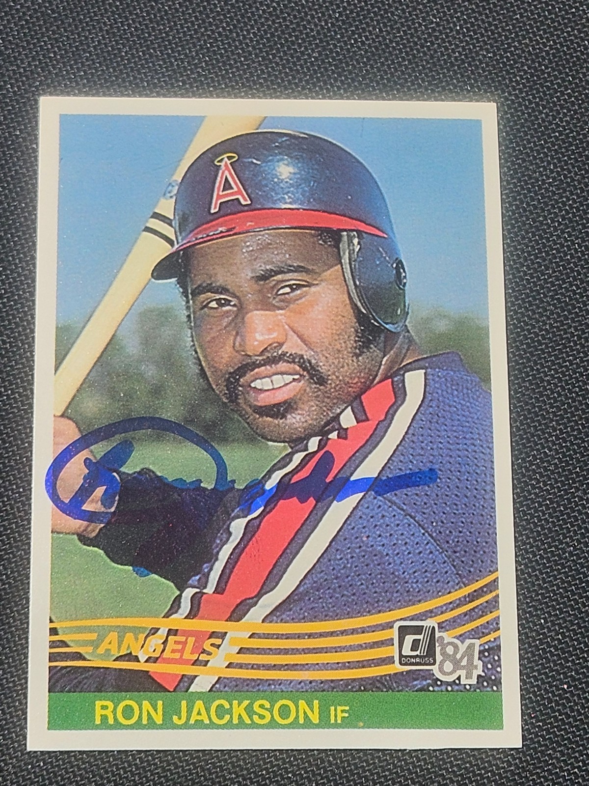 1984 Donruss RON JACKSON Angels In-Person Signed Autographed AUTO