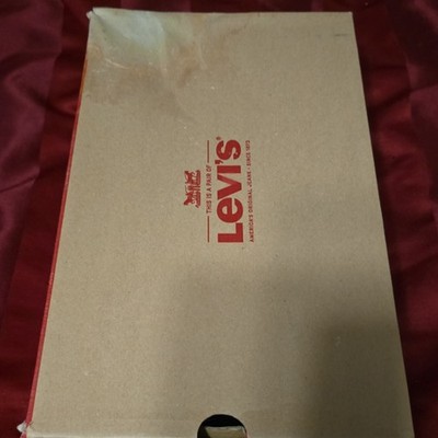 Levi's Miles Tumbled Wax Tan/Brown Lace-Up Sneakers Comfort US 9 M 519303