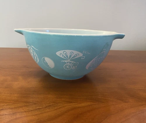 Vintage Pyrex Hot Air Balloons Cinderella Dip #441 Mixing Bowl 1  1/2 Pint