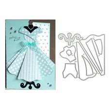 Dress Metal Die Cuts, Cutting Dies for Card Making Clearance, Embossing Dies for