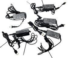 QTY 5 Genuine Lenovo Power Supplys 20V 2.25A Power Supplies, Slim Tip