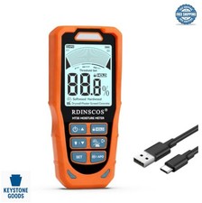 Pinless Moisture Meter Digital Wood Tester for Drywall Walls Floors Concrete